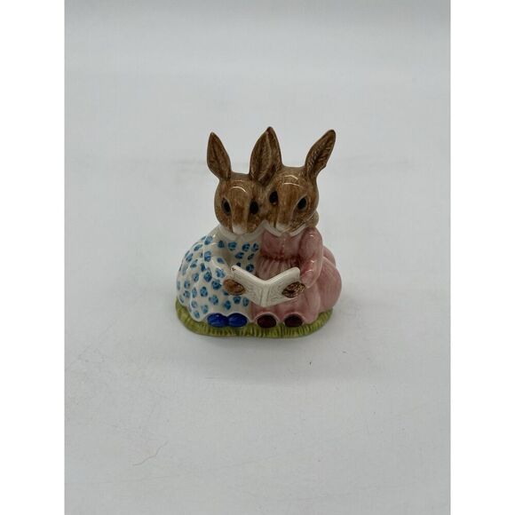 Bunnykins Royal Doulton Rabbit Storytime Figurine DB 9 Golden Jubilee 1984 LE - Picture 1 of 5
